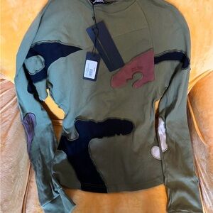 NWT Spencer Badu Twisted Camo Rib Long Sleeve T-shirt - XL